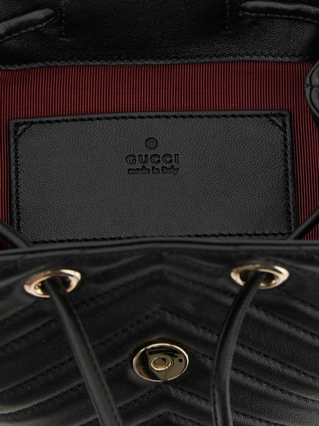 Gucci Gg Marmont Zaini e Valigie - Nero | f07f7ffd6a915eff228cb6ab32bebb4b7c6db361