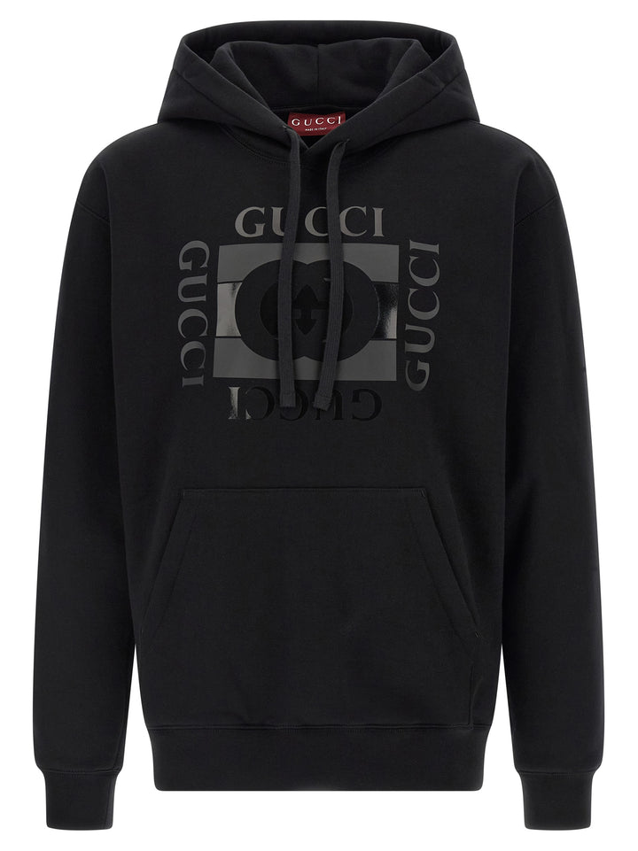 Gucci Gucci Incrocio Gg Felpe - Nero | 26d2853f5fe0c2730ca0f67766d22b65fb90af46