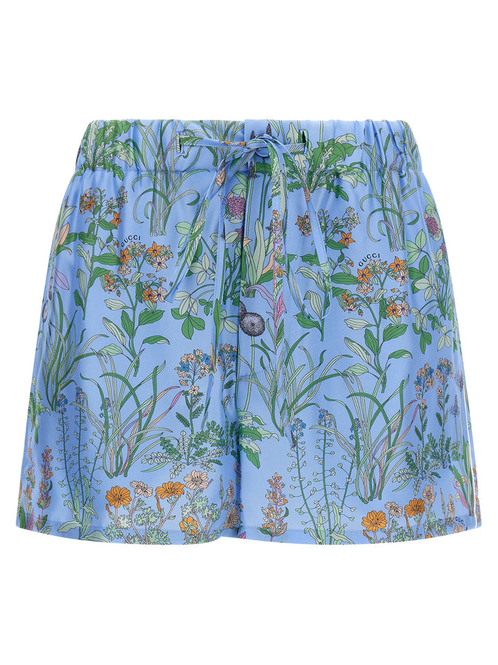 Gucci Gucci Flora Bermuda e Short - Celeste | ab901273dca06d49aae87fdc4bcfc3609a8f1d75