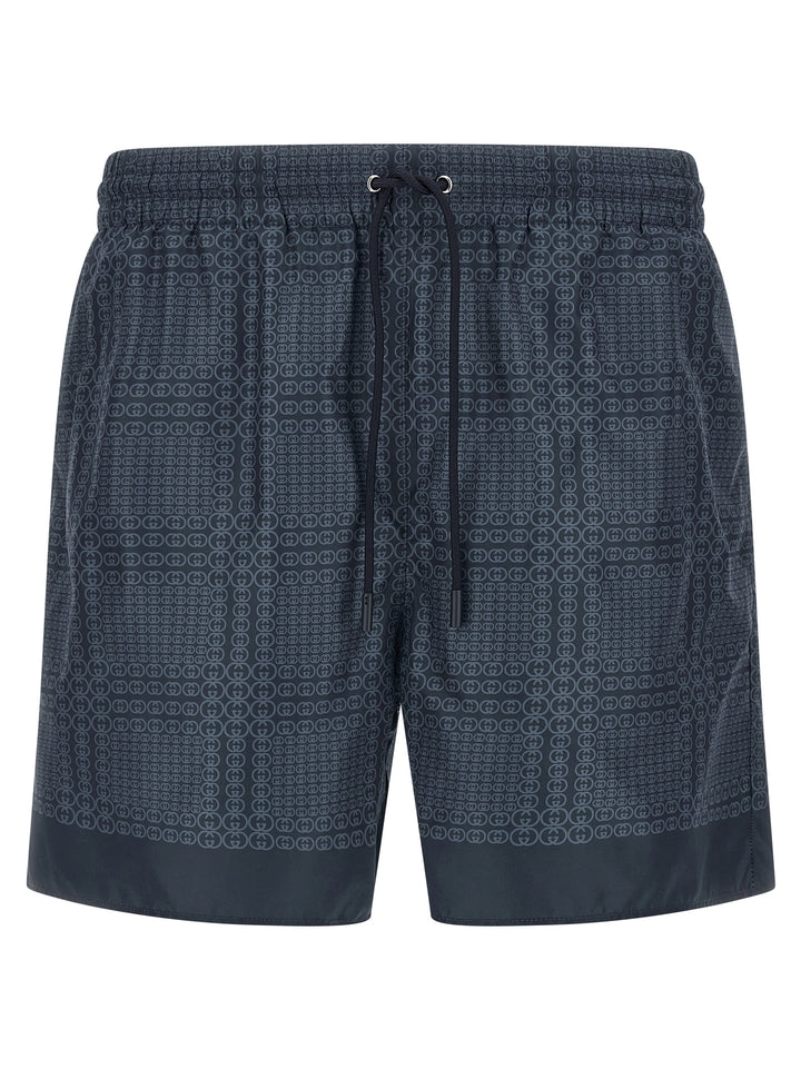 Gucci Gucci Incrocio Gg Beachwear - Blu | bdf3ad4af5a051402b0de3bb43a7189cb01d29ef