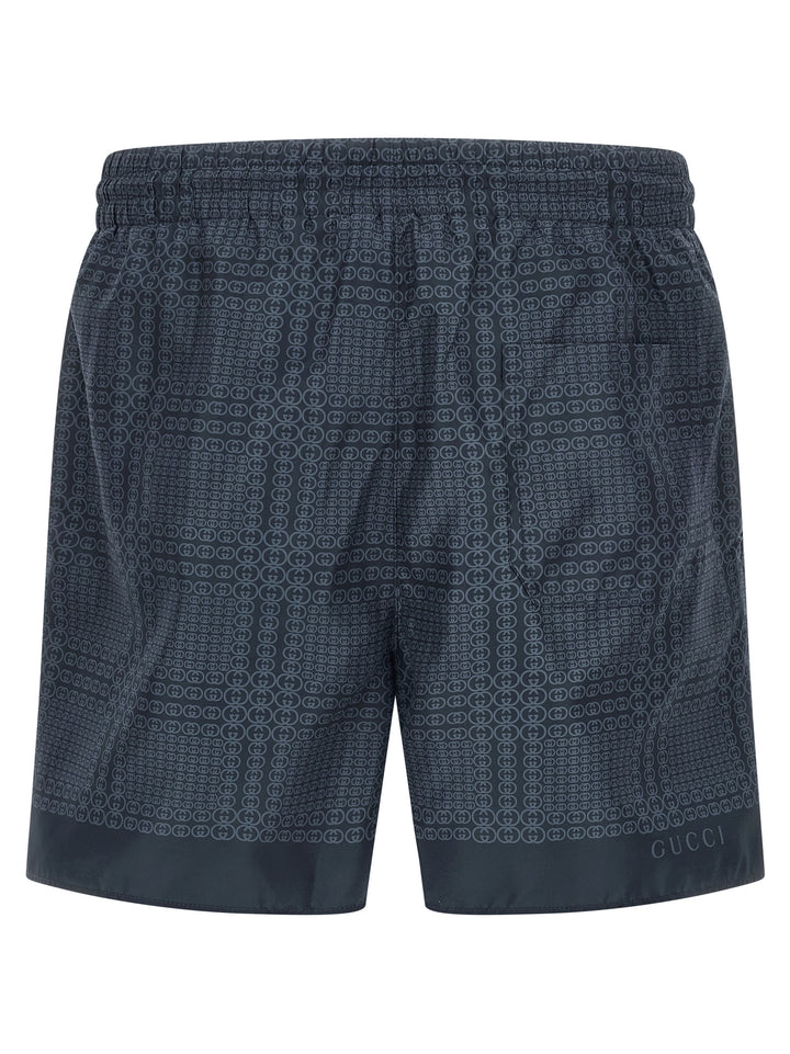 Gucci Gucci Incrocio Gg Beachwear - Blu | b6031ed420c7b3129cc58761ea4f10d0760b6455