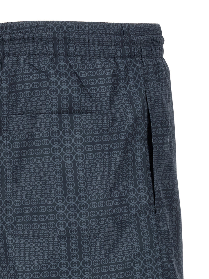 Gucci Gucci Incrocio Gg Beachwear - Blu | 641863696a60c9027b5f0b0b28df5fd847741905