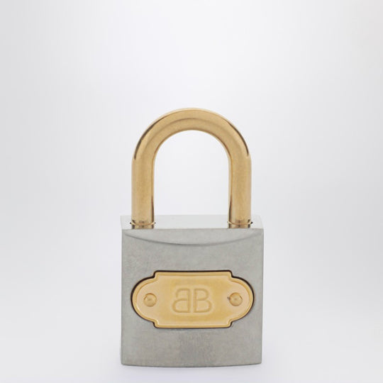 Bb Padlock Key Charm In Silver And Gold