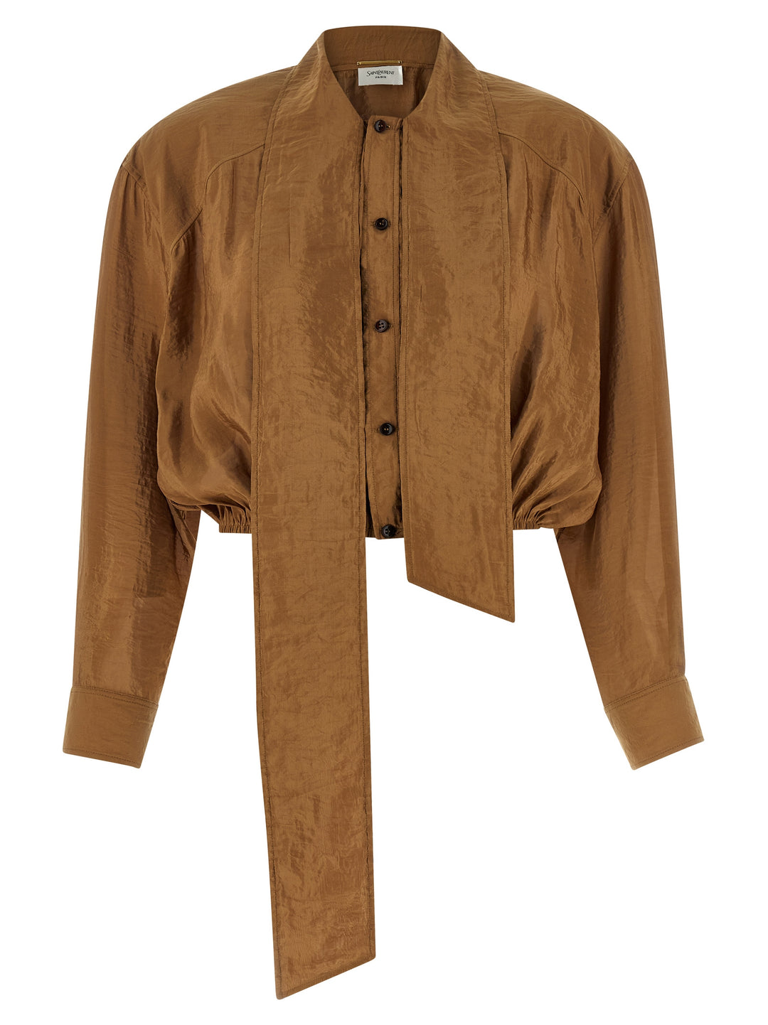 Saint Laurent Lavallière Blouse Camicie - Marrone | 4ef829540f7062b40f0d06e5f2f1cfb7bfc0e917