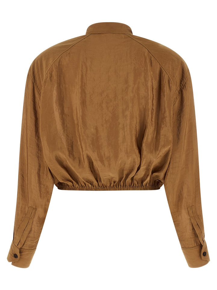 Saint Laurent Lavallière Blouse Camicie - Marrone | 9e4bdaa63d8edf57913504821b03e31481a48741