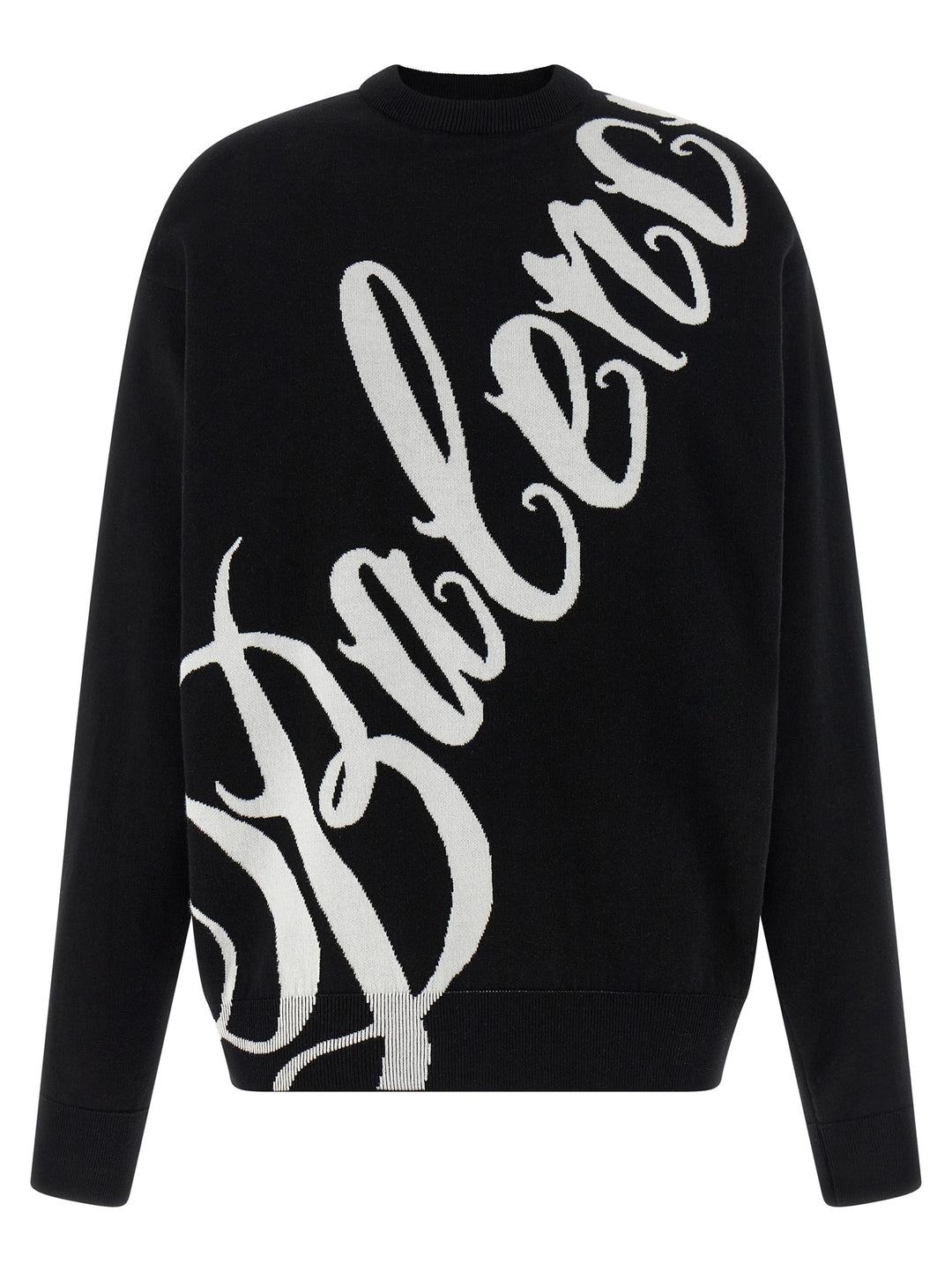 Balenciaga Big B Maglioni - Bianco/Nero | 7a7928a458d0a6142c792e68d93cf1de22cc93ca
