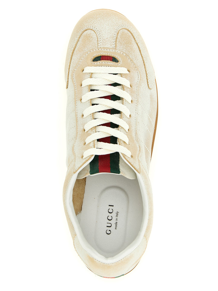 Gucci Gucci Shift Sneakers - Beige | 0c09fda6e912c3703c85cebfa3e2bef101c12f83