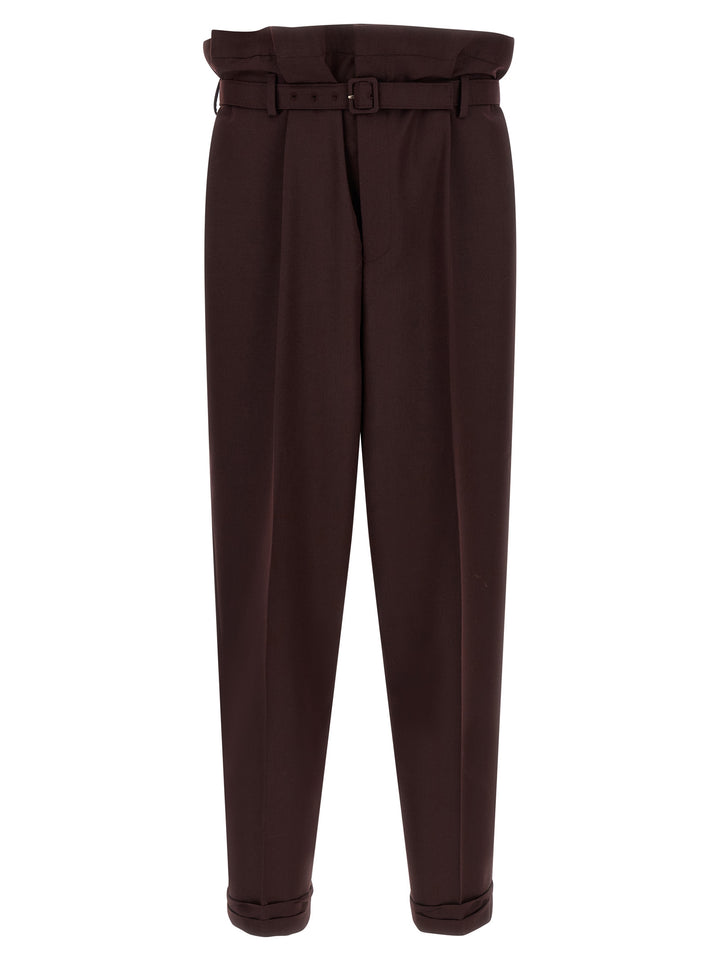 Saint Laurent Paper-Bag Pantaloni - Viola | 9d1c73c7bd625d6d6ac74ea5dc383e9232e9f606