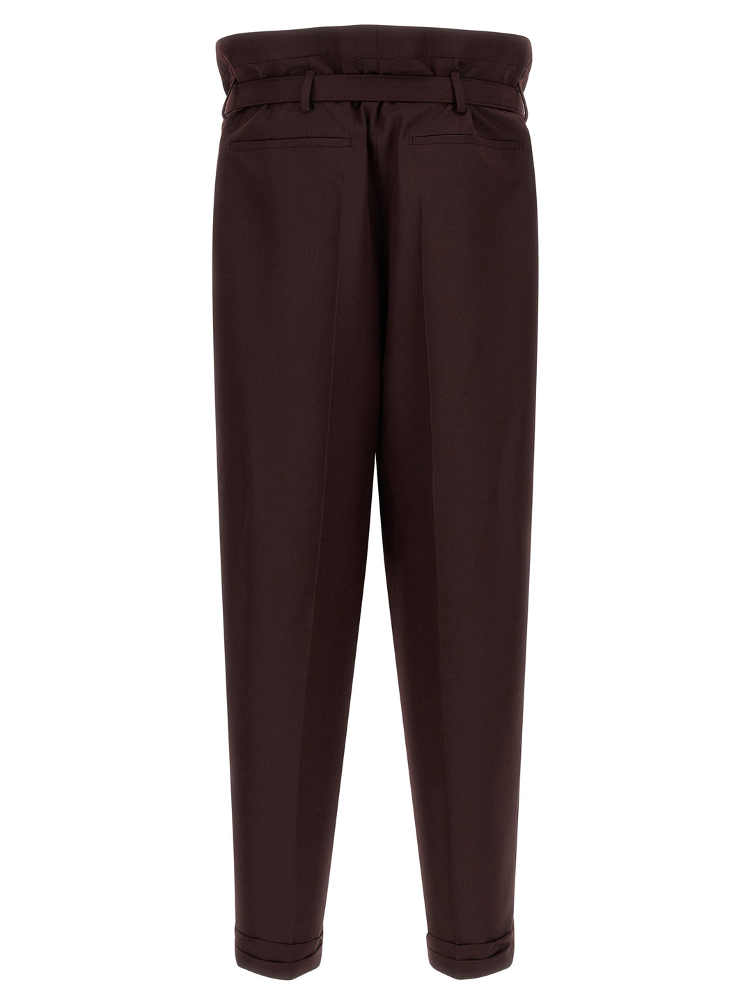 Saint Laurent Paper-Bag Pantaloni - Viola | 057f71910c32dbd04a2382b838d5234d55b47336