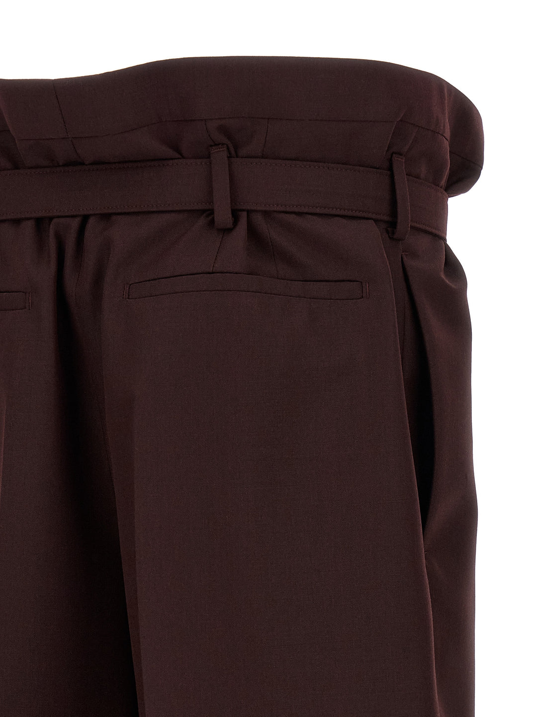 Saint Laurent Paper-Bag Pantaloni - Viola | 1cb631a25b21f95994a3c4c6504b2d735d26be49