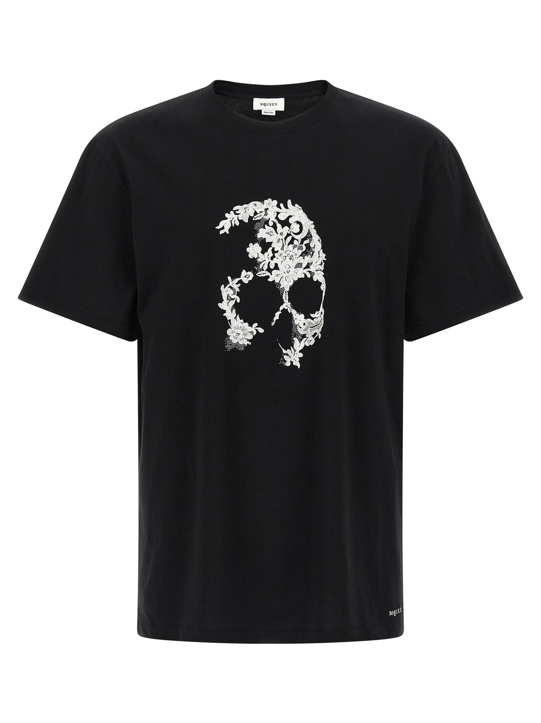 Mcqueen Skull T shirt - Bianco/Nero | 39ee0cb0cbacebb4a0acbe73db49404ac52160c1