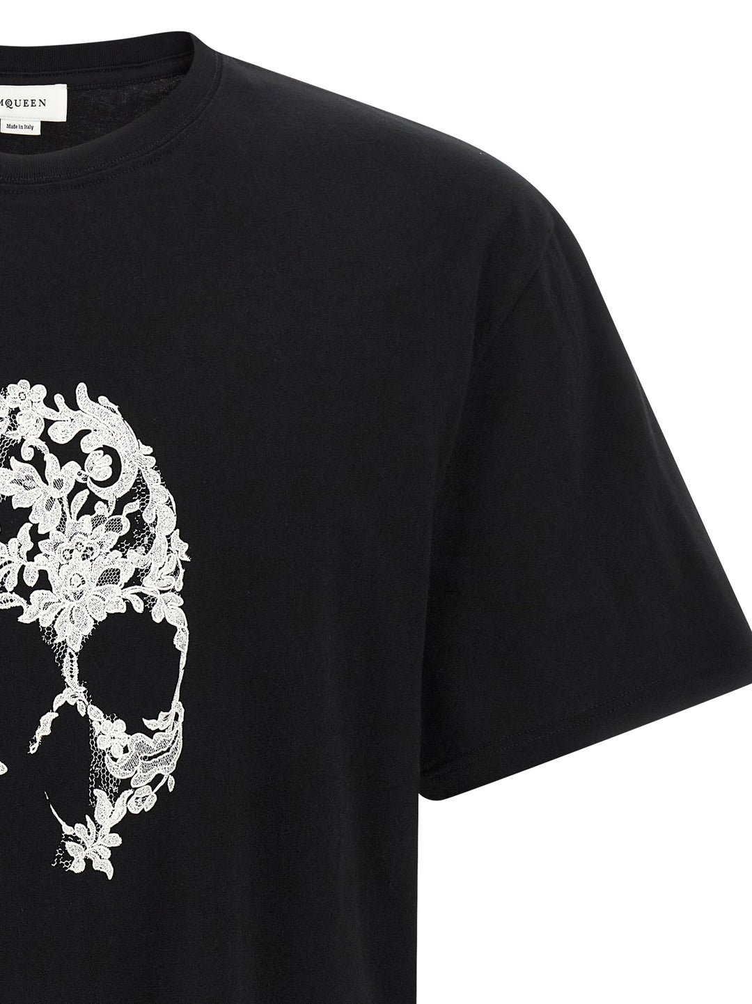 Mcqueen Skull T shirt - Bianco/Nero | 0c219a5ab5a3a2cb638ab84fac30cda9e918fd7c