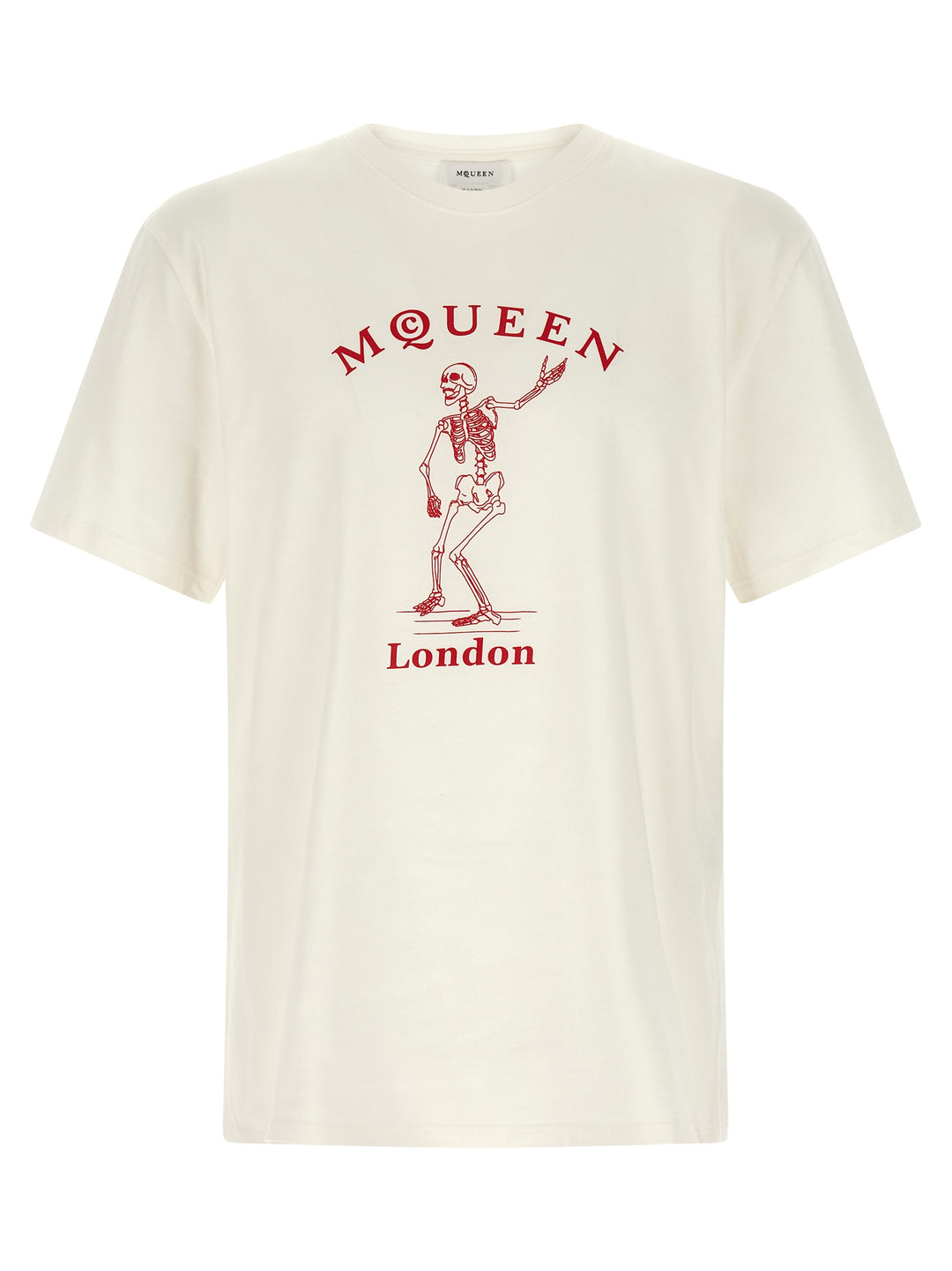 Mcqueen Skeleton T shirt - Rosso | 00fdb685e165a7c71a08fa2aecd164e7dc98efe0