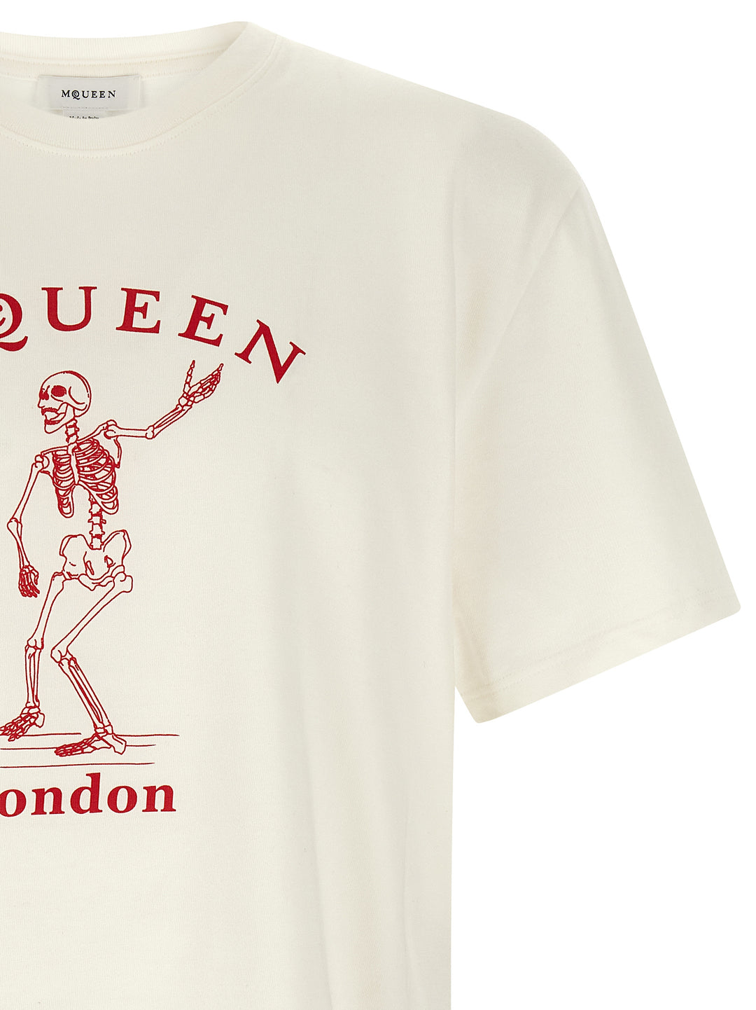 Mcqueen Skeleton T shirt - Rosso | d49a23451eaf313b5d02869200aaca86d23e7f2a