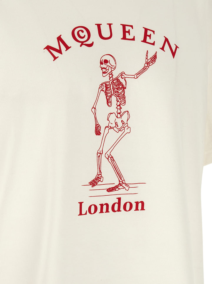 Mcqueen Skeleton T shirt - Rosso | 8d06dc495b5c0b07c0523deff010df996eaae8c0