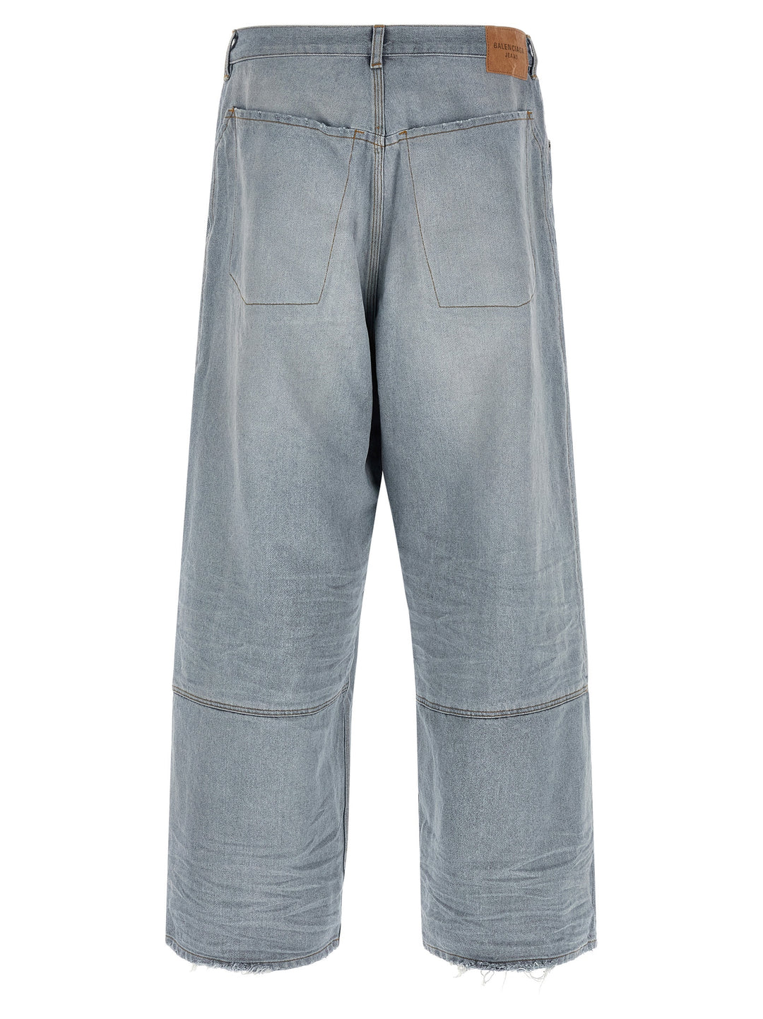 Balenciaga Minimal Baggy Jeans - Blu | d2c4644351f5b83583550625fb59d3395a094636
