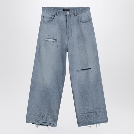 Light Blue Baggy Jeans With Rips