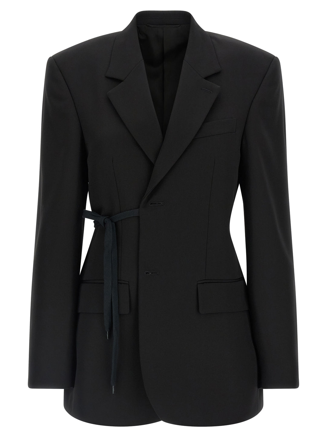 Balenciaga Wrap Tailored BlazerS - Nero | b1fa9f9873b77f40da5bee486555ae86dc4c6efd