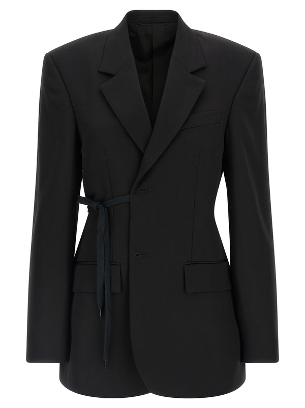 Wrap Tailored Blazers Nero