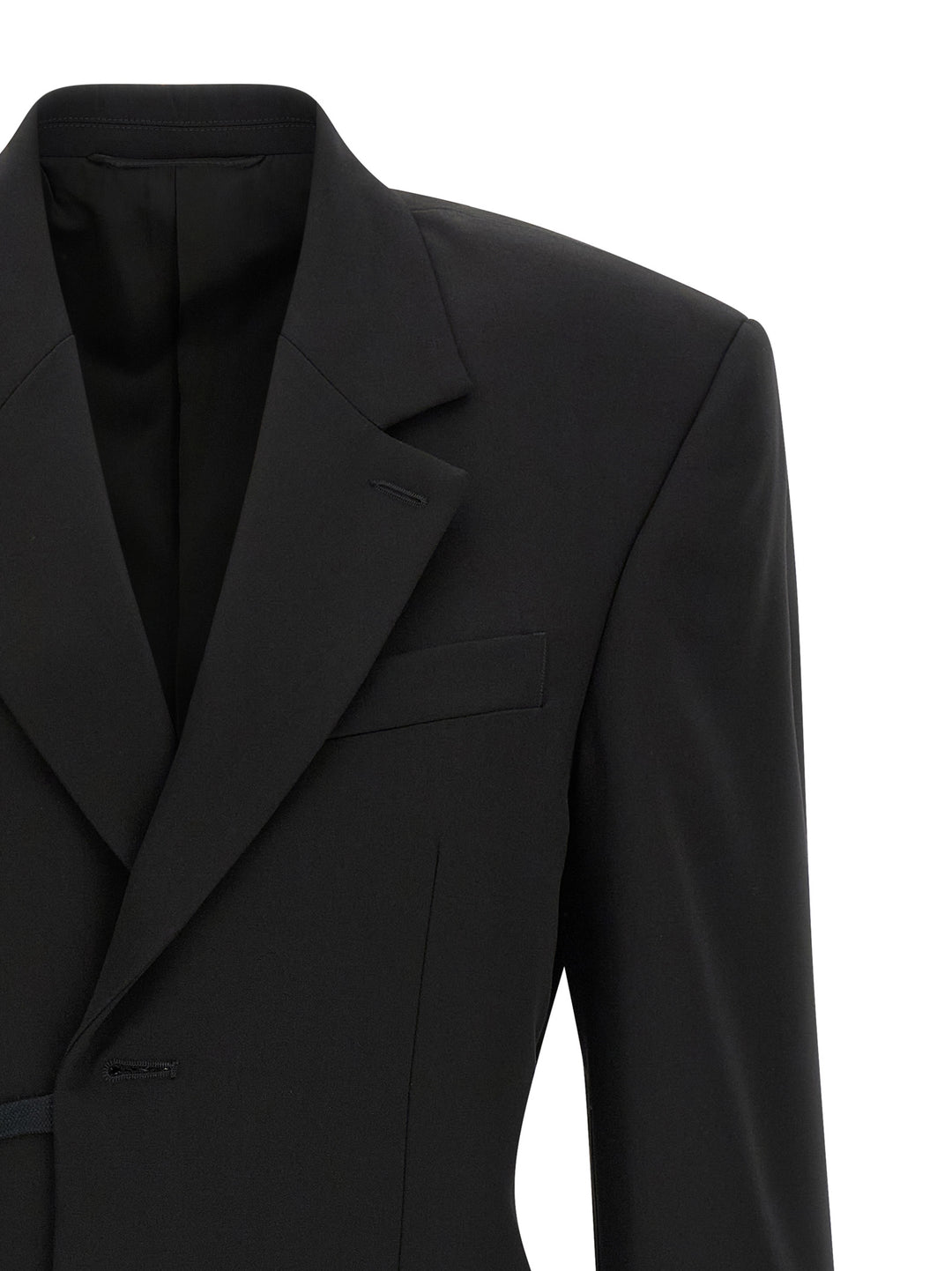 Balenciaga Wrap Tailored BlazerS - Nero | a2bfb3b06d822fcfbb70df1f2f6dc05d6eea9dfd