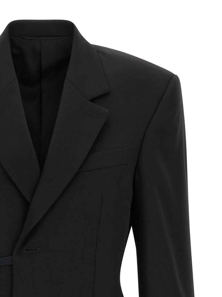 Balenciaga Wrap Tailored BlazerS - Nero | a2bfb3b06d822fcfbb70df1f2f6dc05d6eea9dfd