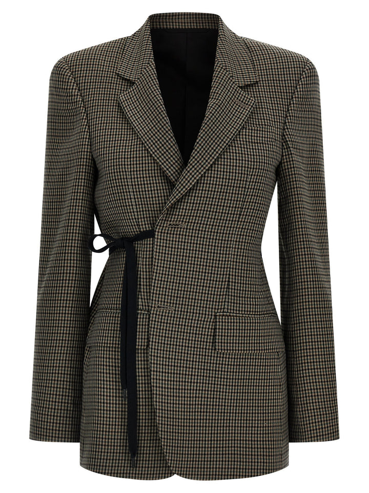 Balenciaga Wrap Tailored BlazerS - Marrone | 24a6d1ed25de9d16e2be7ef281f4ec1fdda341db