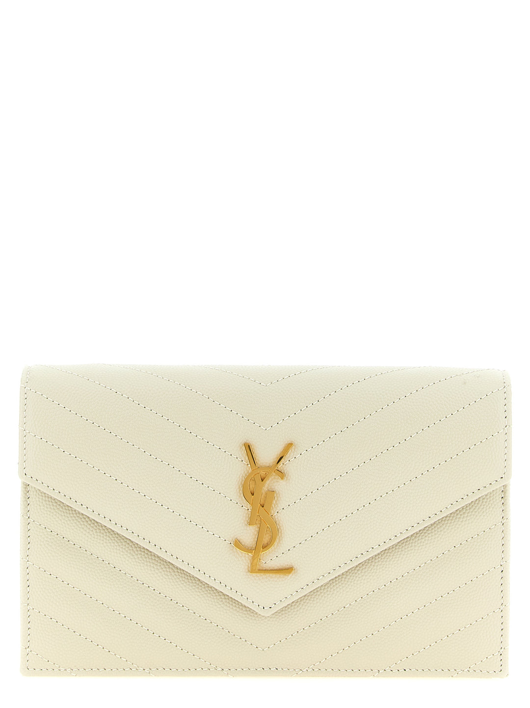 Saint Laurent Envelope Clutch - Bianco | 78c526adb66ac1704217d9c82dea98a68089e237