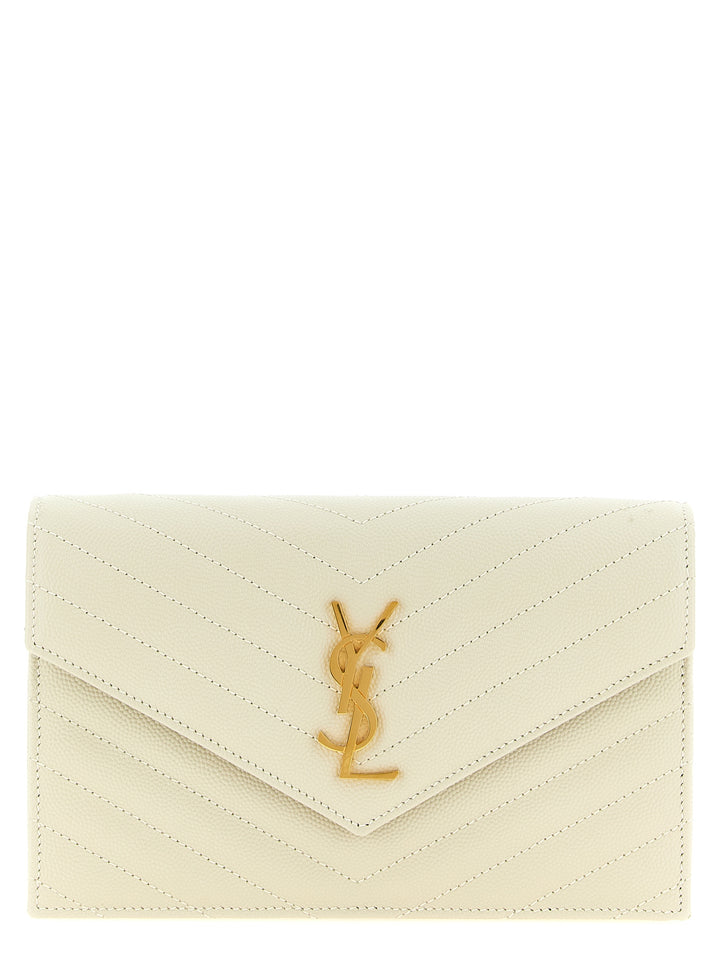 Saint Laurent Envelope Clutch - Bianco | 78c526adb66ac1704217d9c82dea98a68089e237