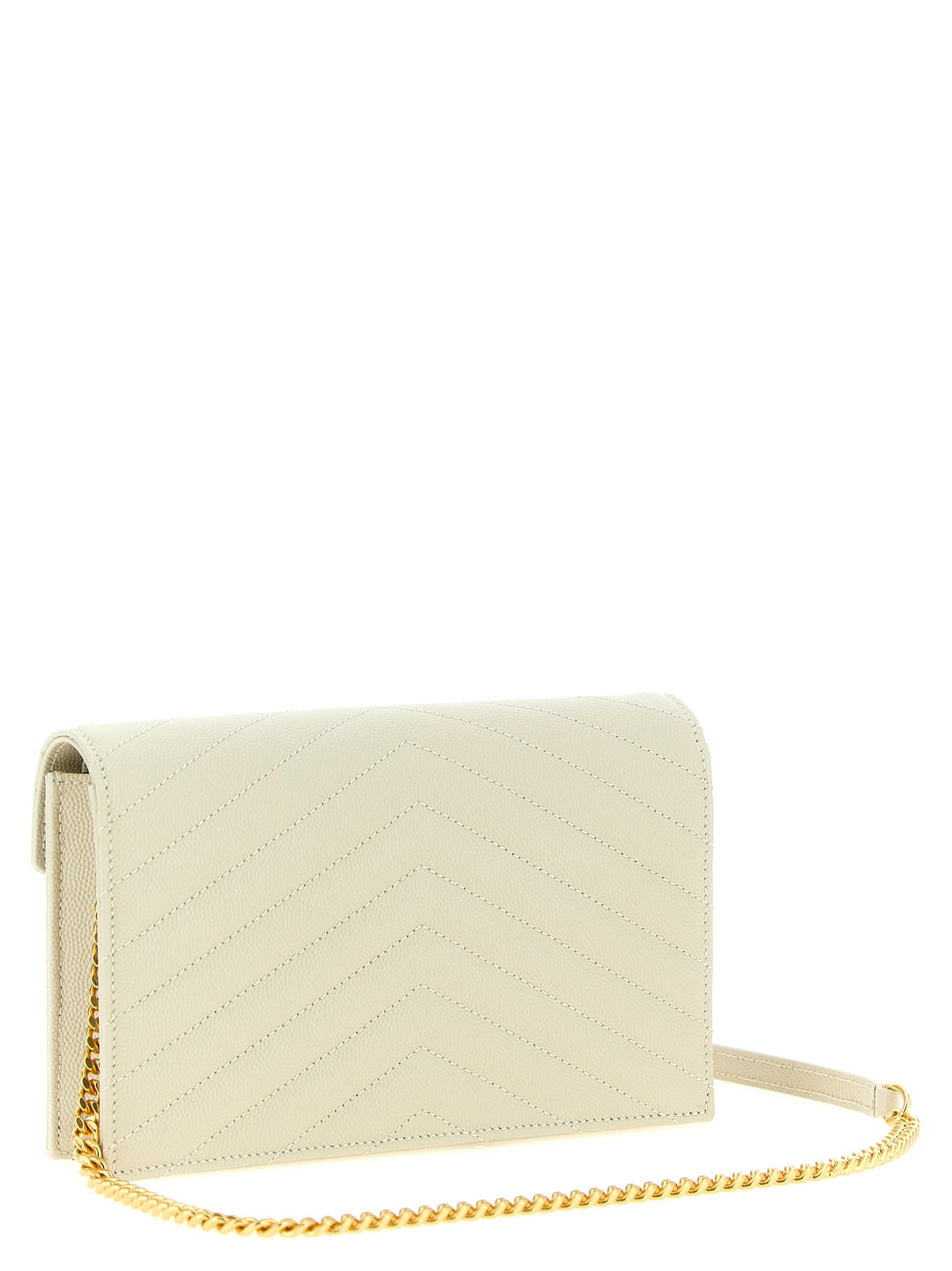 Saint Laurent Envelope Clutch - Bianco | f2f22c14886869cc251a23f2b7400362eabcc728