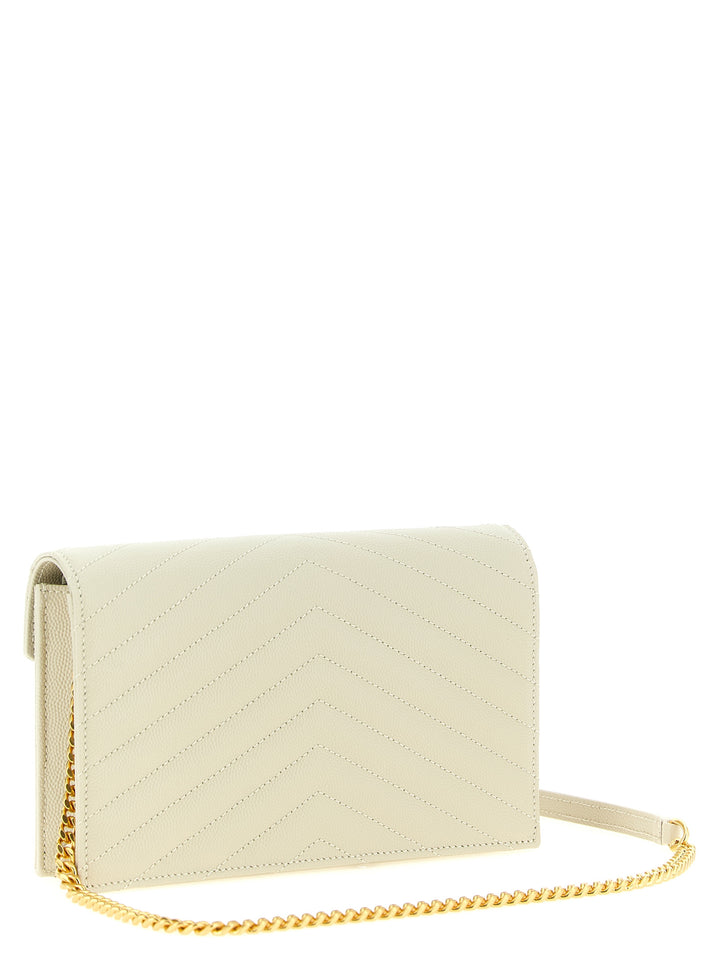Saint Laurent Envelope Clutch - Bianco | f2f22c14886869cc251a23f2b7400362eabcc728