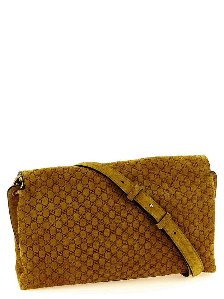Gucci Gg Medium Suede Shoulder Bag Borse a Spalla e Tracolla - Giallo | 2c5470748f81897710907600a83c4aa09222f74f