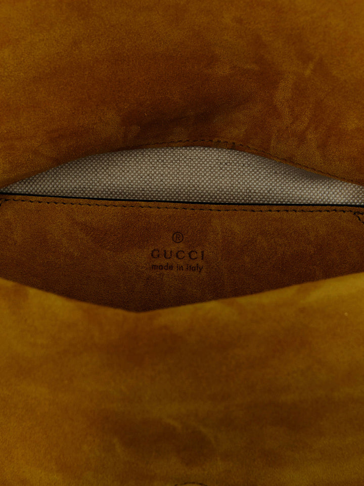 Gucci Gg Medium Suede Shoulder Bag Borse a Spalla e Tracolla - Giallo | f06fcd9f406991a72e22219210fe7d1773f5216c