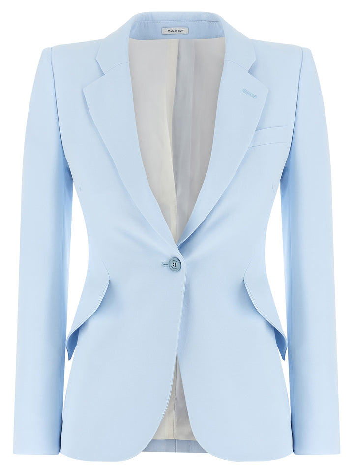 Mcqueen Single-Breasted Blazer BlazerS - Celeste | 01c01e2b2329434456b0a14e31eb17723ddd1531