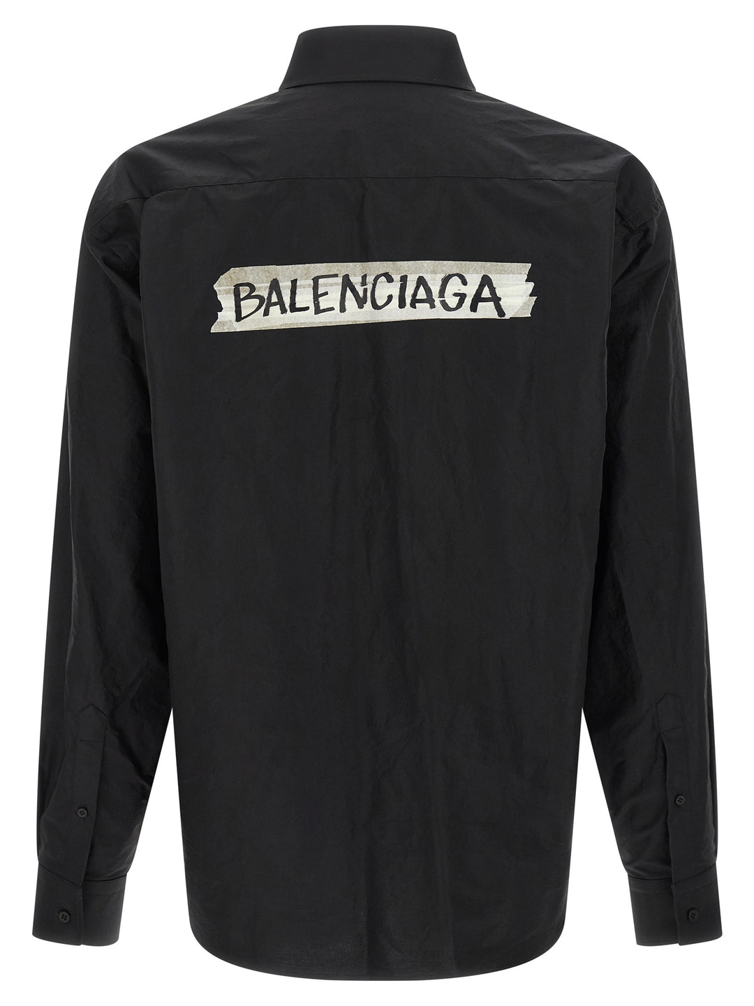 Balenciaga Masking Tape Camicie - Nero | 7f9d466a9197508e3871f99c10d35175f5c0da16