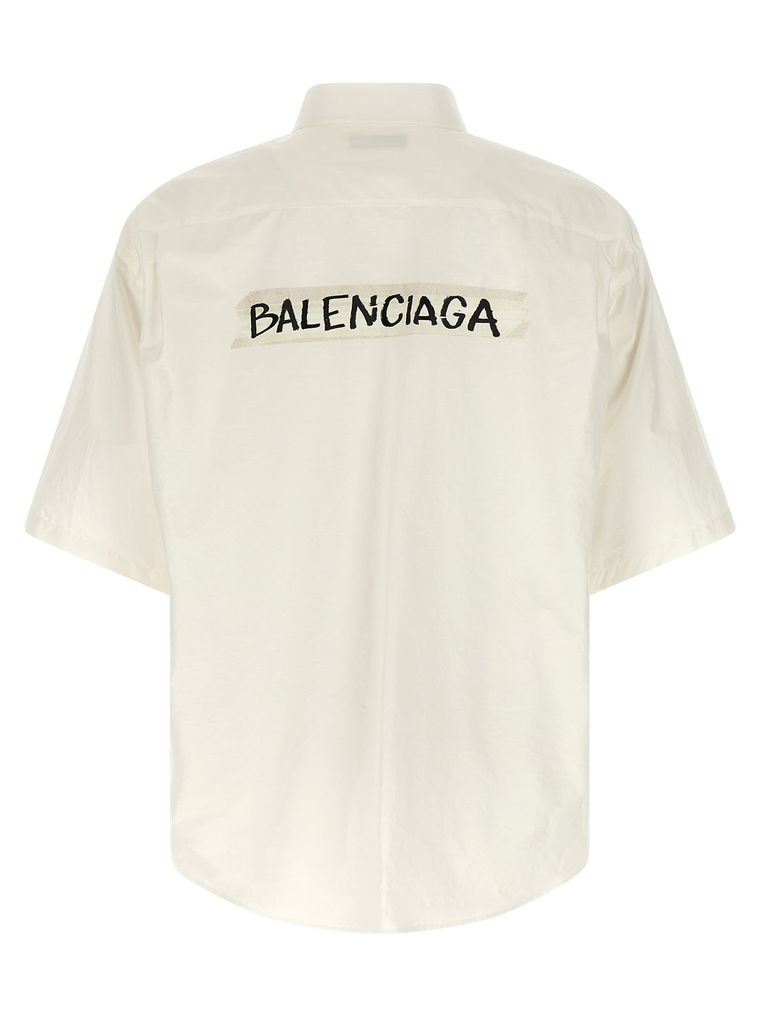 Balenciaga Masking Tape Camicie - Bianco | 3336be0ba27e3b8a3a389d54b61557d129cf9a16