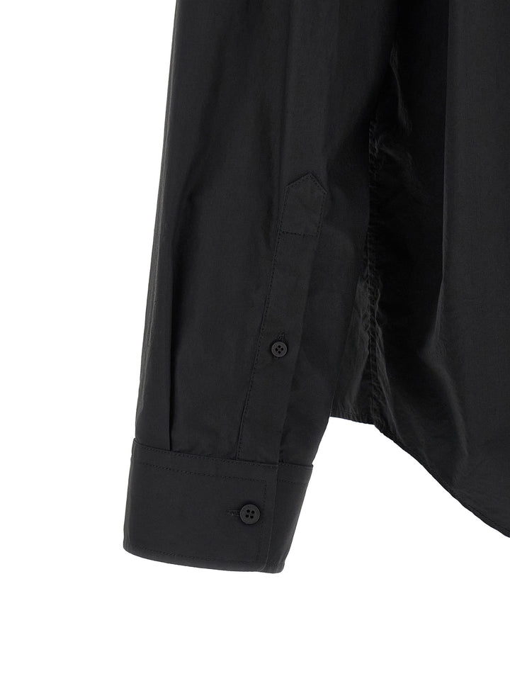 Balenciaga Logo Patch Shirt Camicie - Nero | 7b9327d425d3e93a9864ec2ea4b8b469ba1c1788