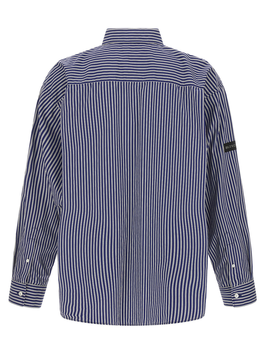 Balenciaga Striped Shirt Camicie - Blu | fd6b6fc692a7844f05e9fc908d63e7fce28a5207
