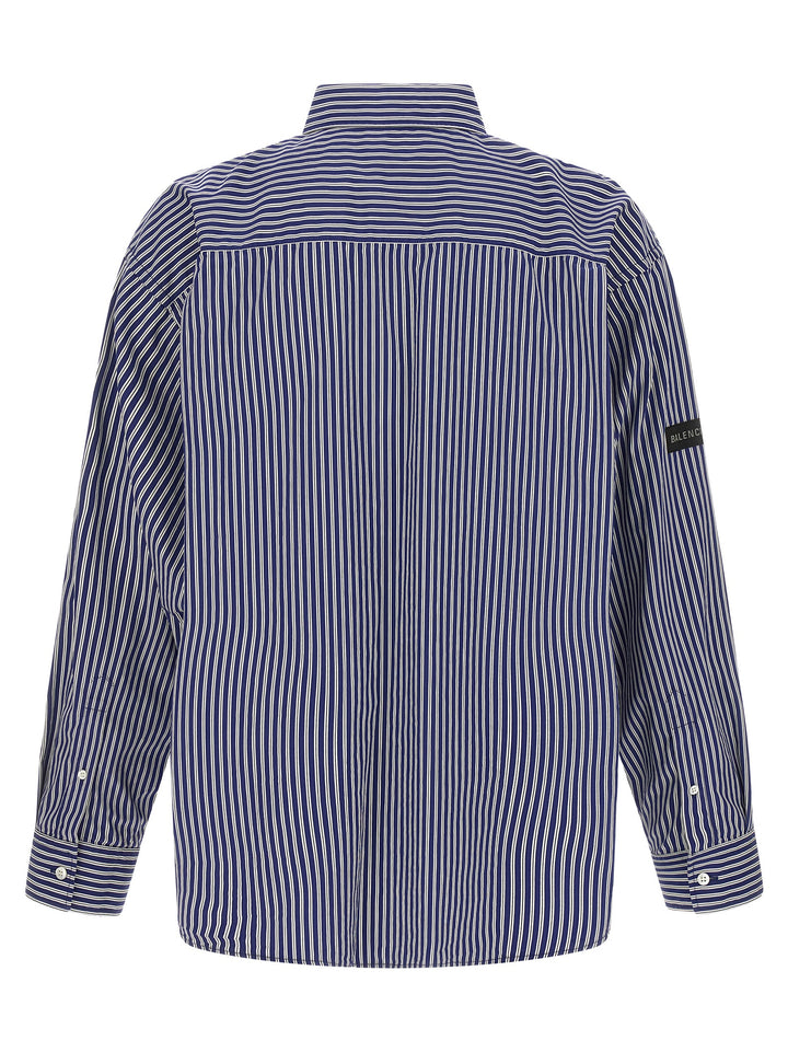 Balenciaga Striped Shirt Camicie - Blu | fd6b6fc692a7844f05e9fc908d63e7fce28a5207