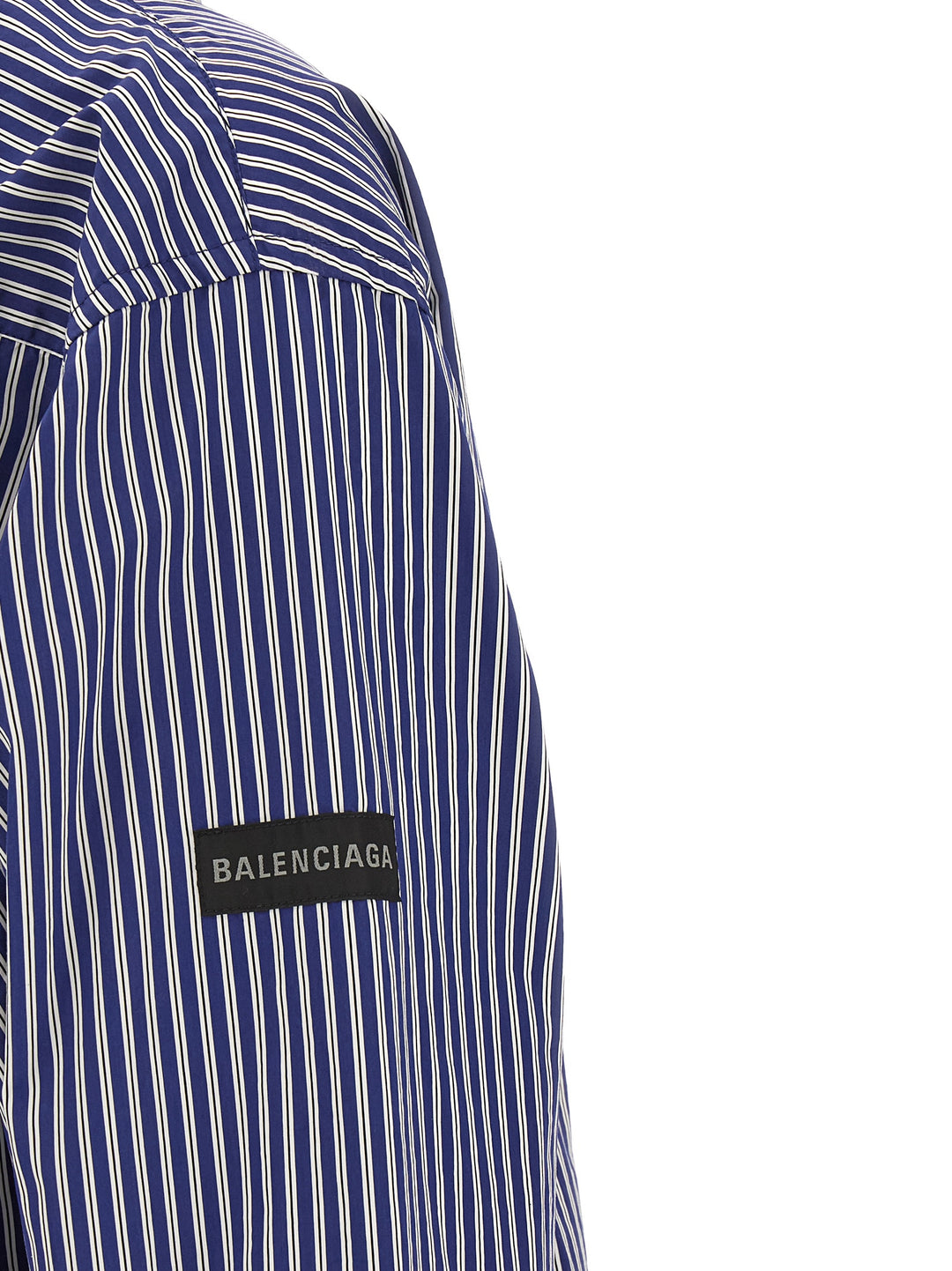 Balenciaga Striped Shirt Camicie - Blu | e4c5af3b6e87b59241a4509d8e59fa38e76513b2