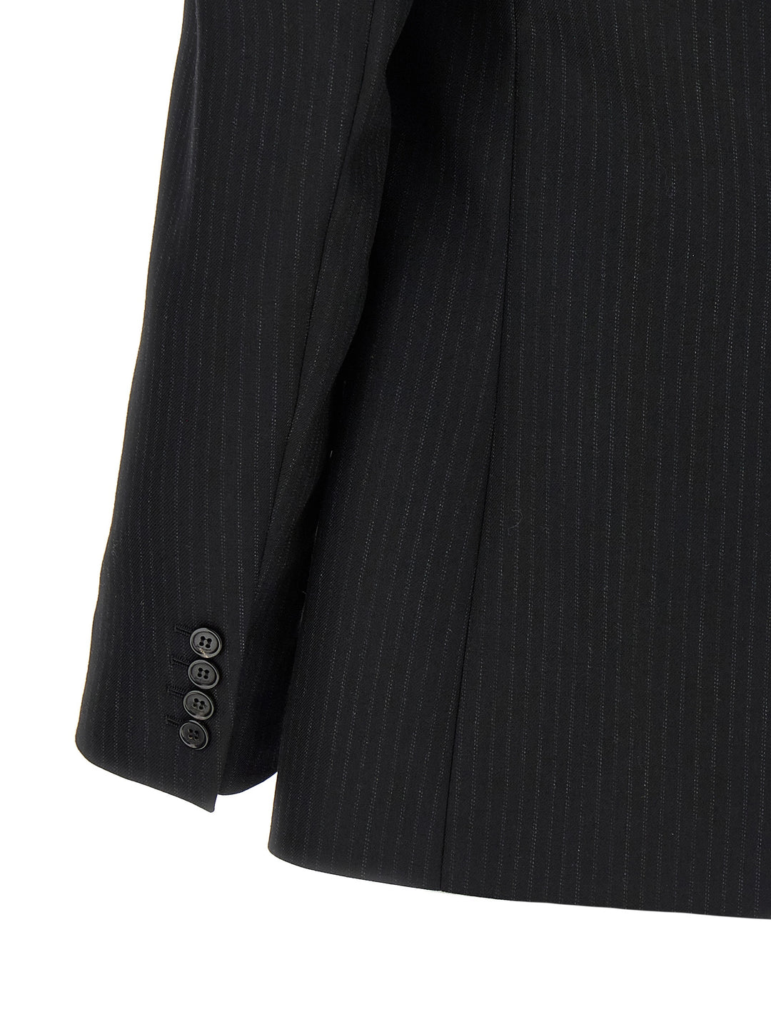 Saint Laurent Pinstripe Blazer - Nero | 668a0d6d3317c40fd3aab90c141640e47ebd160c