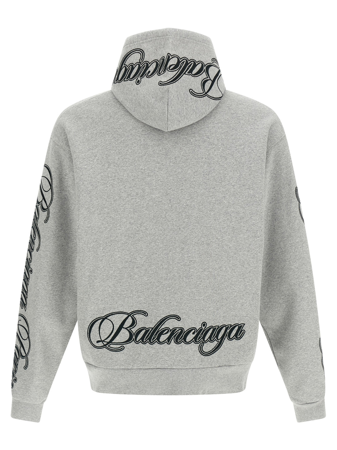 Balenciaga Cursive Felpe - Grigio | 8088f561cd7304553b3babda28467dc7066eb04f