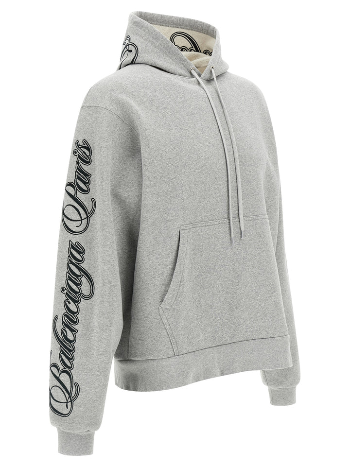 Balenciaga Cursive Felpe - Grigio | a3ac867d4d848aa2506d2e48f768e49016137c45