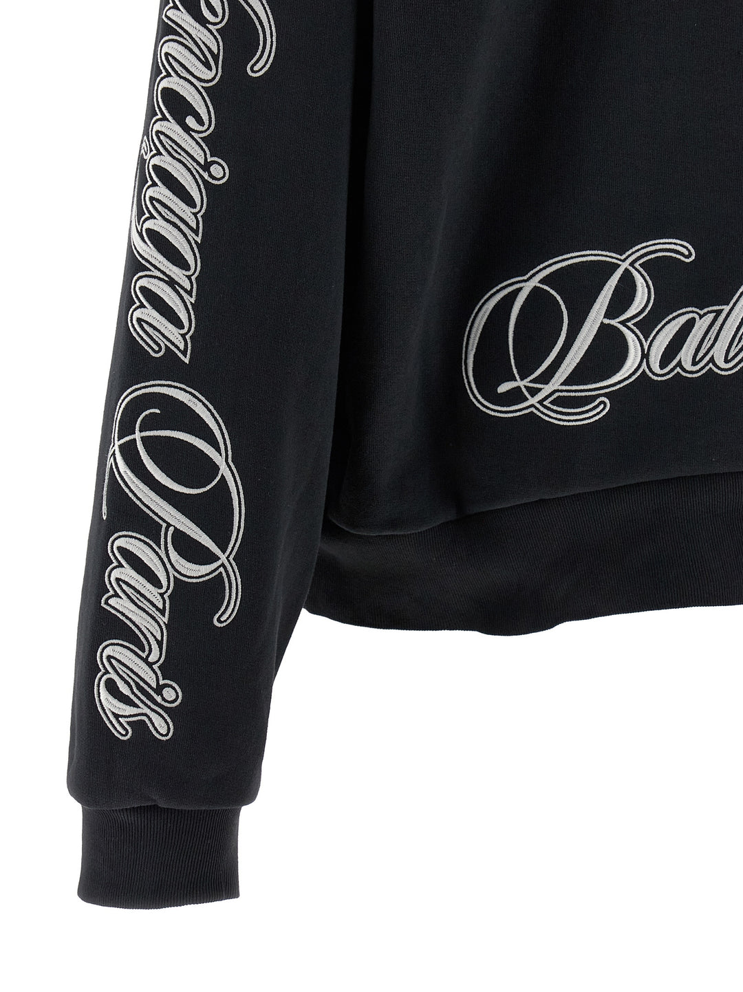 Balenciaga Cursive Felpe - Nero | b80262b4ca25cfde1a42abc0749bdd5d63d7d277