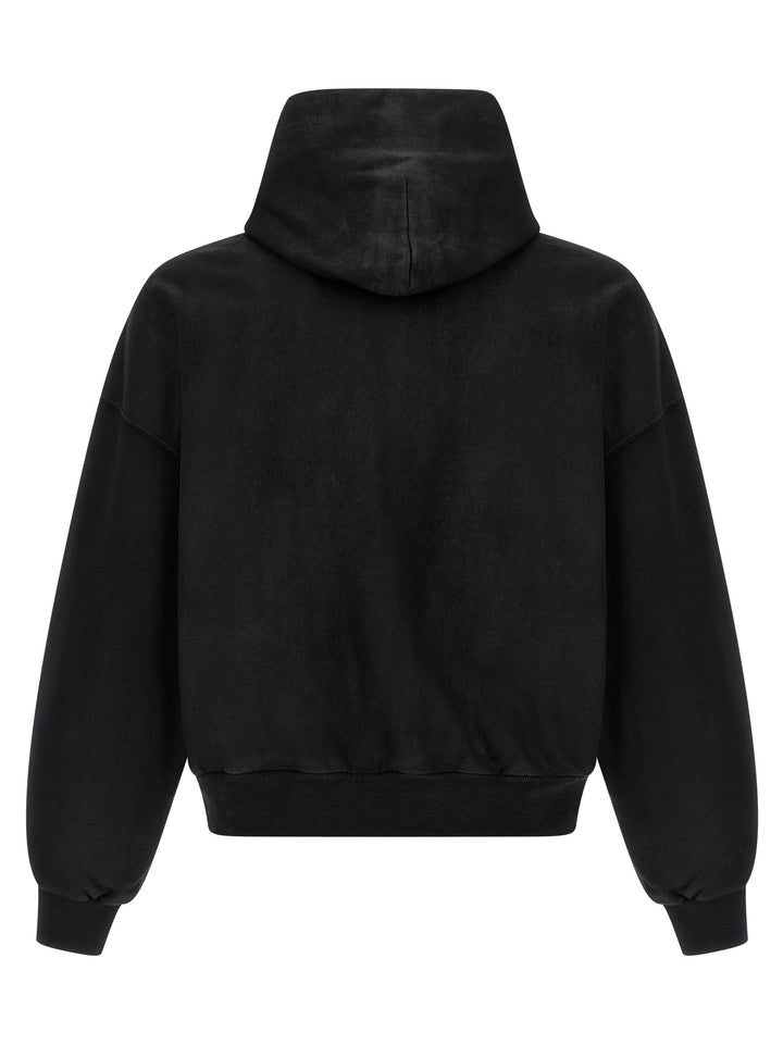 Balenciaga Cropped Hoodie Felpe - Nero | 007e051c48c674140c5dcbf1cfaaca9fa141bb43