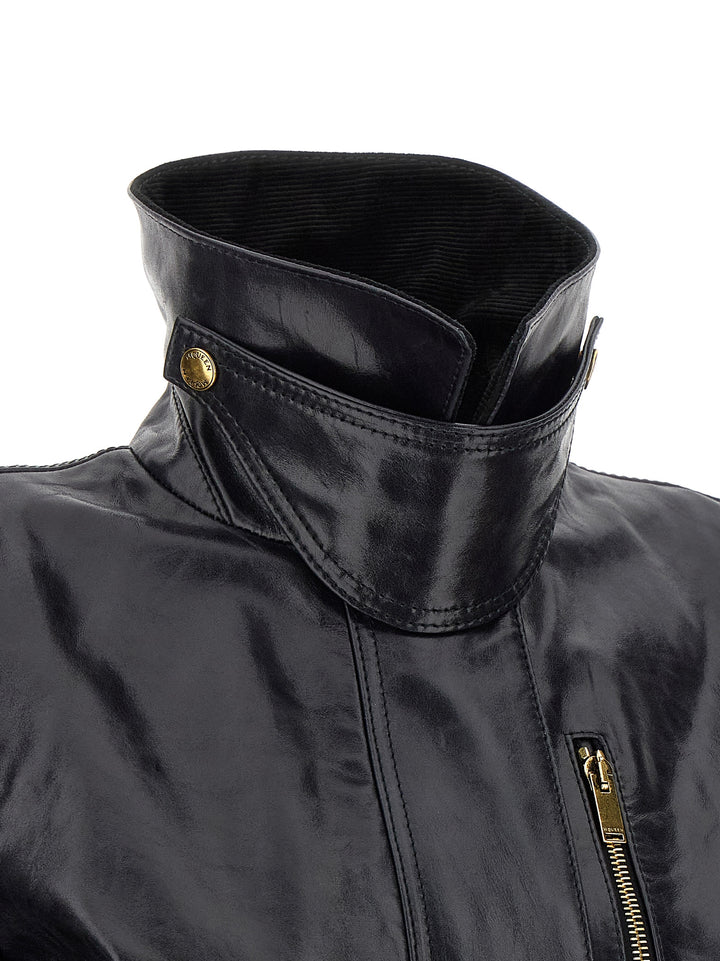 Mcqueen Leather Jacket Puffer Jackets - Nero | ad7d91281d0b6600c015d60f7f3cf30c8056fd25