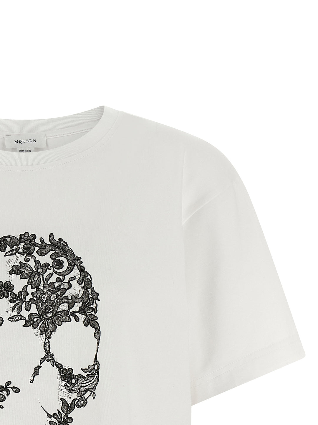 Mcqueen Skull T shirt - Bianco/Nero | 9942ba93a471a40d6c03e91c772d93b72e895ee6