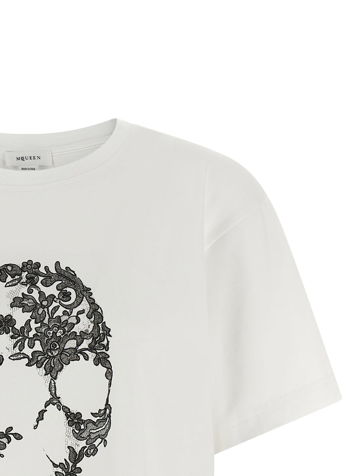 Mcqueen Skull T shirt - Bianco/Nero | 9942ba93a471a40d6c03e91c772d93b72e895ee6