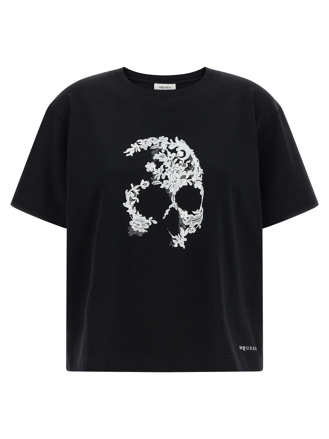 Mcqueen Skull T shirt - Bianco/Nero | 50197a4db8164ac54bda49c8576f4d9e9bae5b94