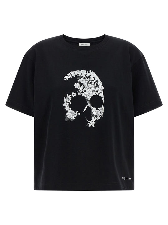 Skull T Shirt Bianco/Nero