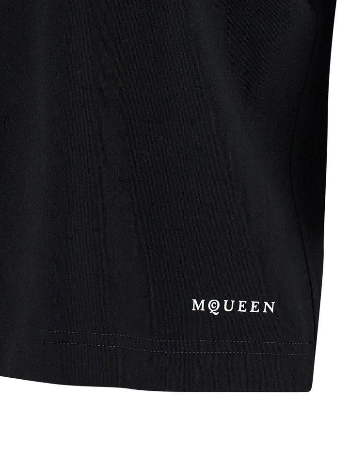 Mcqueen Skull T shirt - Bianco/Nero | 1d222b8af4e77d3b8d541fb50eb7e9fefe1a61aa